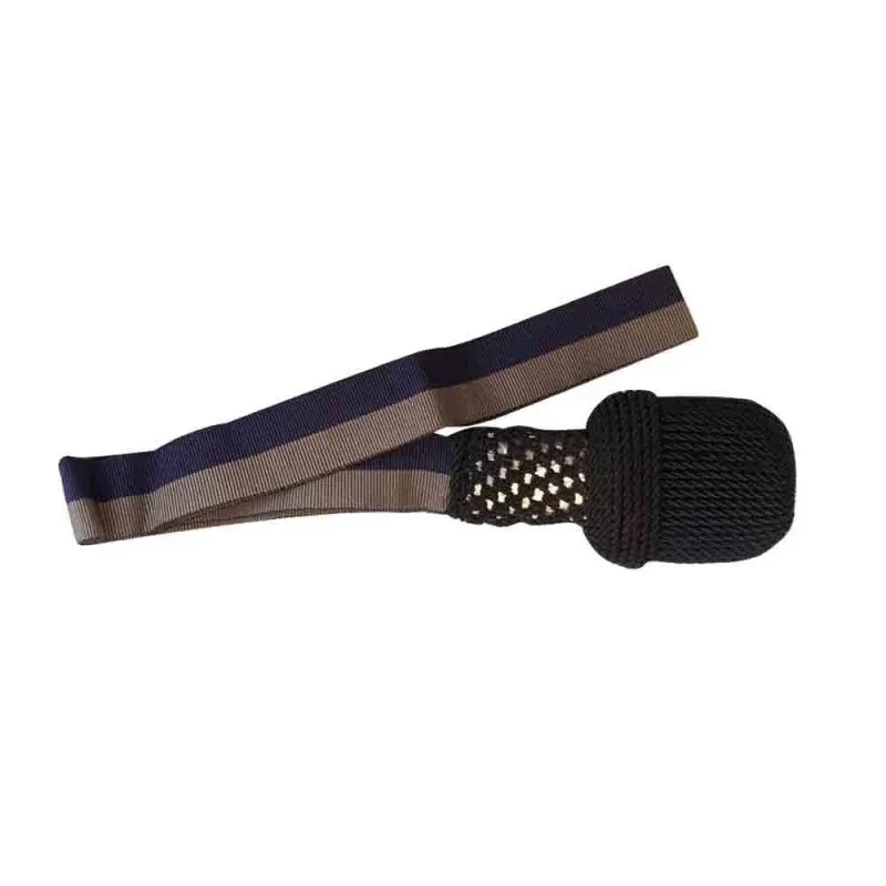 BLACK AND GREY RIBBON MILITARY SWORD KNOT