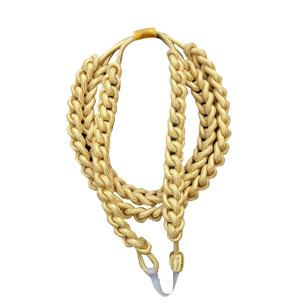 Marching band gold metal wire aiguillette