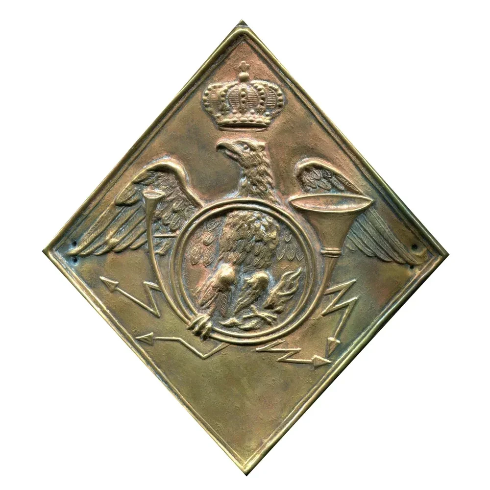 Metal brass badge