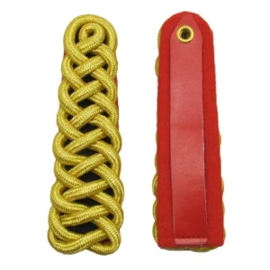 Royal Dragoon Guards Shoulder Cords Gold Mylar Red Backing