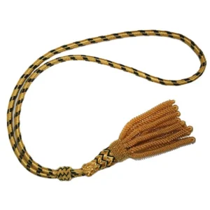 Sword knot with gold bullion wire fringe