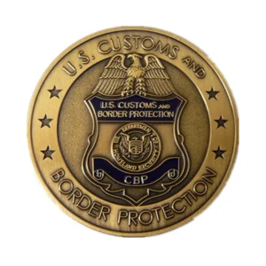 Us Custom and border protection metal badge